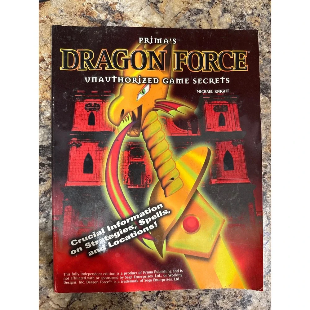 Dragon Force Sega Saturn Prima Strategy Guide Unauthorized Game Secrets 1996